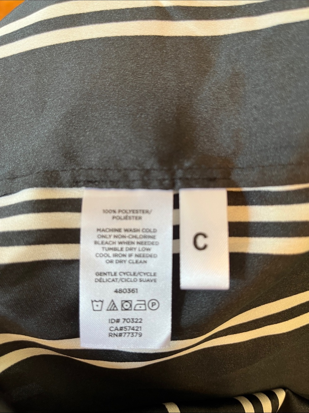 Ann Taylor Black and White Vertical Stripe Blouse - Picture 6 of 6